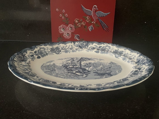 La Cartuja de Sevilla, Oval Bowl, Porcelain, Blue (photo 2 of 14)