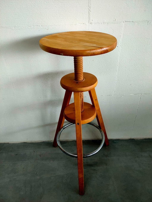 Vintage swivel stool/work stool piano stool potter's stool