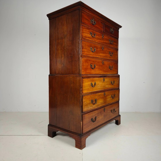Englische georgianische Mahagoni-Kommode, um 1820 – Kommoden, Wood (photo 4 of 10)