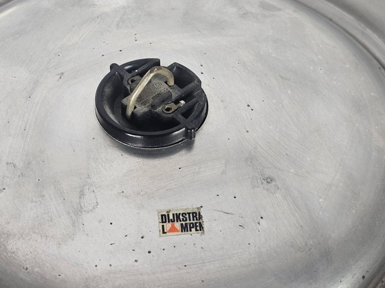Image 1 of Dijkstra - Fokke Dijkstra - &#39;Flush Mount&#39; - Lámpara de techo de la era espacial - Ámbar - Años 70