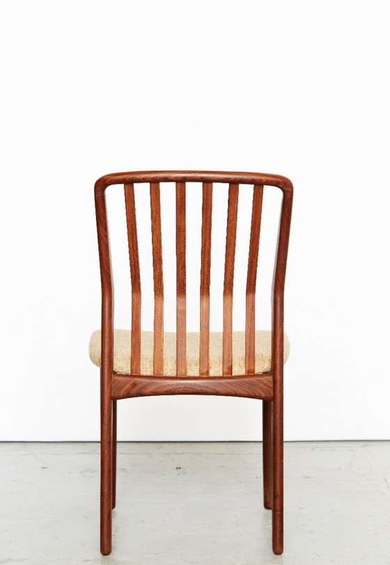 Image 1 of Svend Åge Madsen Teak Dining Chairs for Nørre Broby Maskinsnedkeri