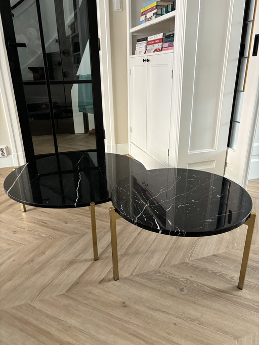 Furnified Marble Coffee Tables (79 And 58 Cm)