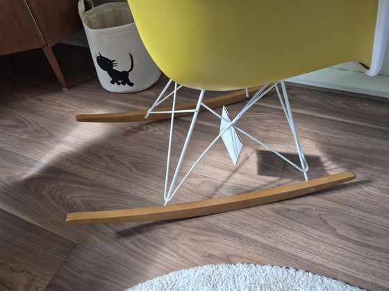 Vitra RAR Rocking chair, Jaune Moutarde – Chrome, Wool (photo 5 of 9)