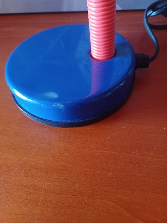 Vintage 1980s Memphis Style Desk Lamp – Metal, Plastic (photo 8 of 9)