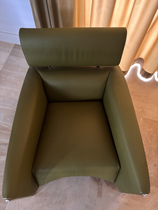 2 oblomov stoelen e un bijpassend voetenbankje