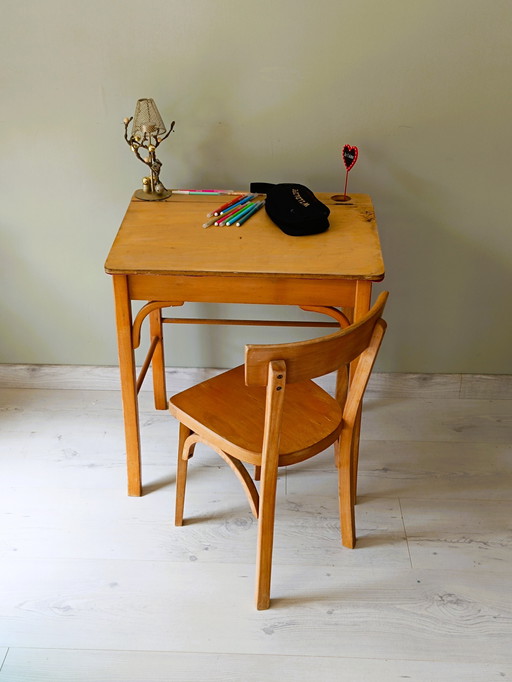 Bureau et Chaise pour Enfant Signés Baumann
