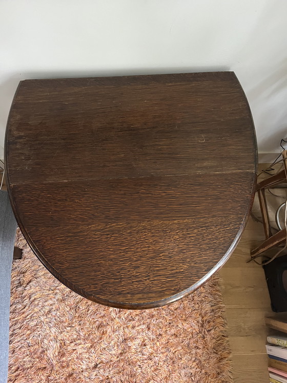 Image 1 of Antique side table foldable 