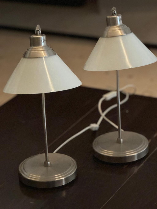 2x Vintage Ikea Kroby Tischlampe