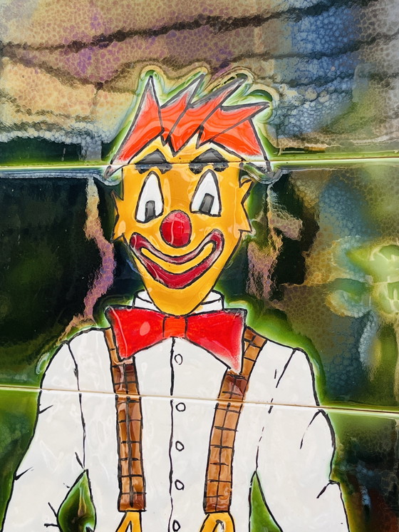 Image 1 of Clown in piastrelle di ceramica Belgio