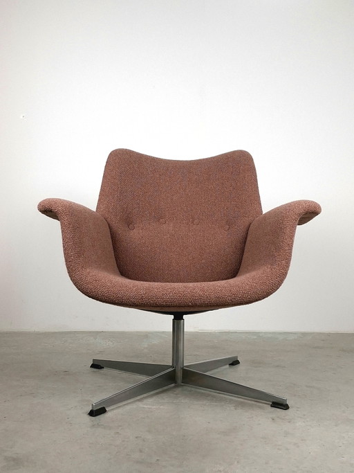 Vintage 60s Topform Tulip armchair | new De Ploeg fabric