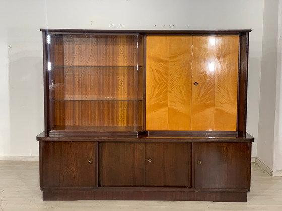 Image 1 of Mid - Century highboard cabinet living room cabinet buffet vintage