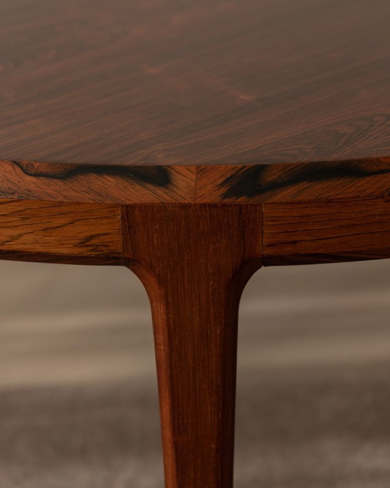 Image 1 of Mid Century Rosewood Round Coffee Table Model 283 by Johannes Andersen for CFC Silkeborg, 1960s