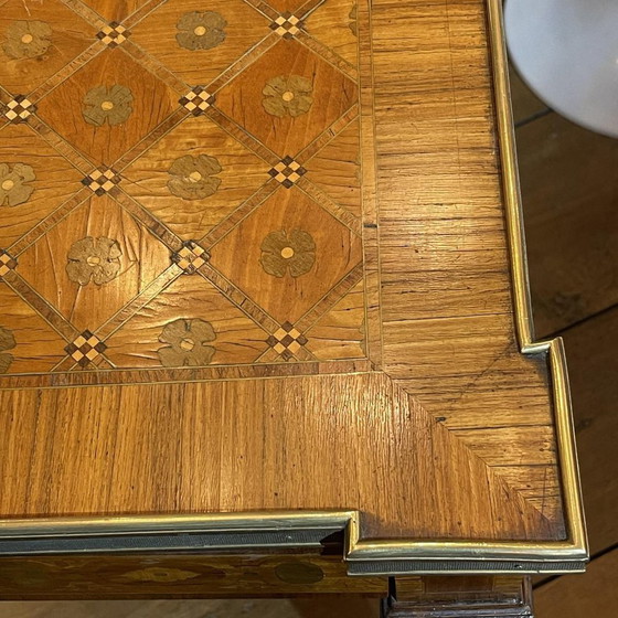 Louis XVI Directoire Inlaid Table / Desk, 19th Century – Bronze (photo 7 of 18)