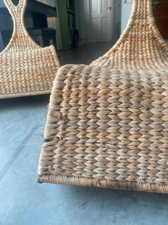 Paar IKEA PS GULLHOLMEN Schommelstoelen – Maria Vinka – 2002 – Wicker (photo 3 of 12)