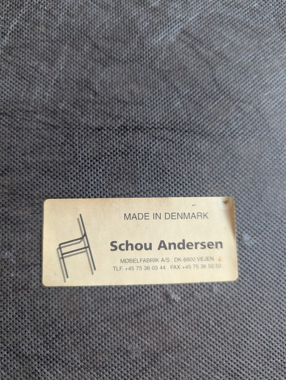 Image 1 of Set of 6 vintage teak chairs - Schou Andersen - Denmark