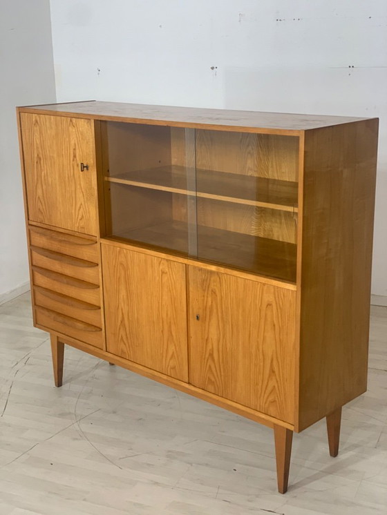 Image 1 of Vintage HellerauDish cupboard Living room cupboard highboard