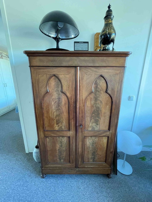 Biedemeier Gatecase mahogany 1860-1880