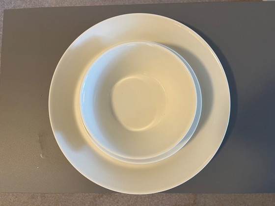 Image 1 of Arabia Paratiisi floral tableware and Arabia Teema ecru tableware