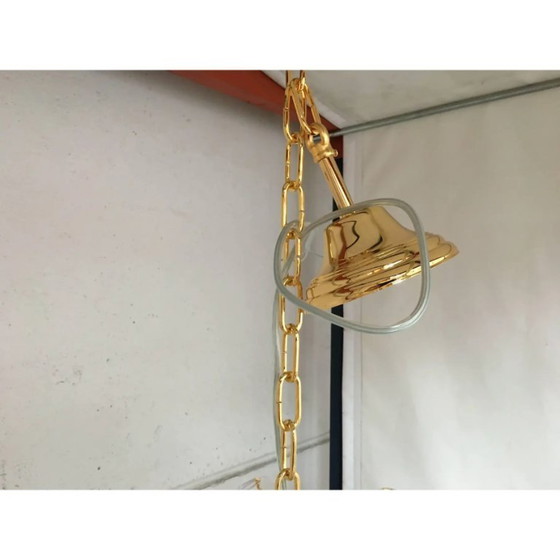 Image 1 of Lampadario Virgola in Vetro di Murano Stile Venini, Multicolor