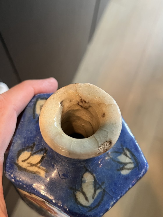 Qajar Perzisch Olieflesje – Decoratieve objecten, Ceramic (photo 7 of 7)