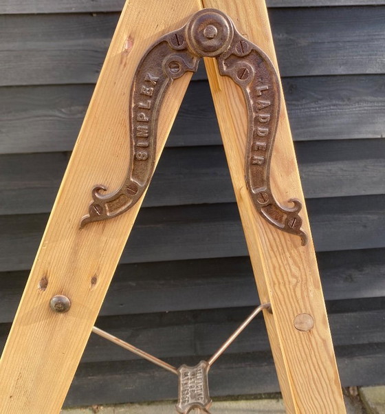 Image 1 of Vintage houten trap