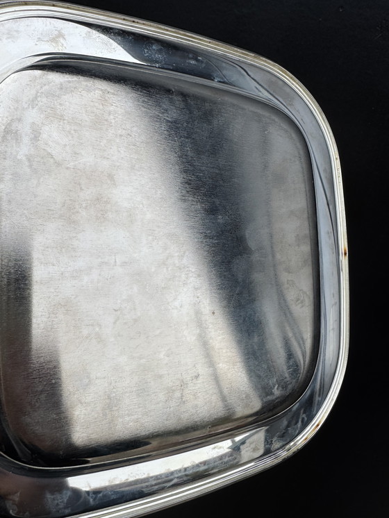 Image 1 of Piattini in metallo argentato degli anni '80