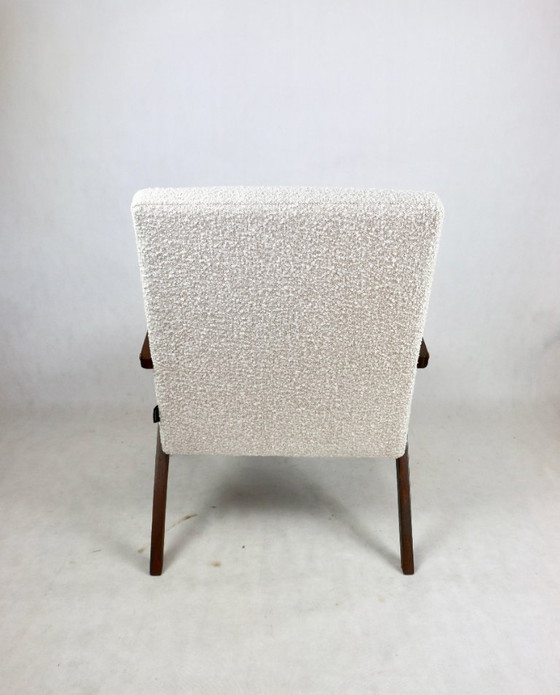 Image 1 of Chaise Vintage Modèle B-310 en Boucle Ivoire Blanc, 1970