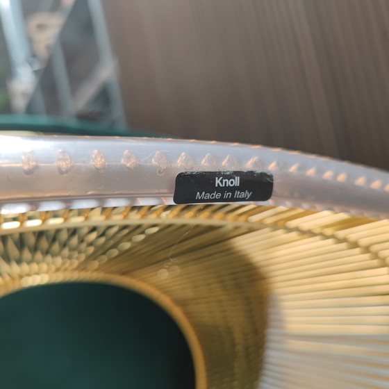 Image 1 of Fauteuil Knoll Platner - Velours vert