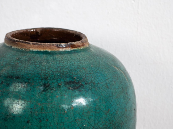 Antieke groene ronde vaas (ca. 1820) #28 – Vazen (photo 14 of 34)