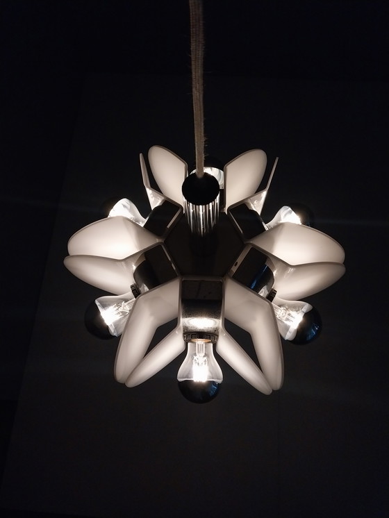 Image 1 of Lampada a sospensione vintage in stile spaziale, anni '70