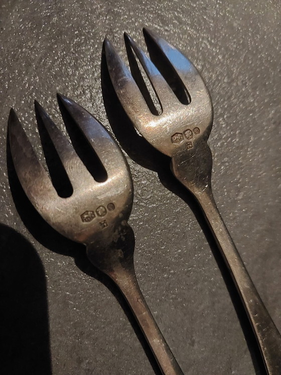 Argento sterling Gorham antico. Datato 1881, Set di posate, Argentato (foto 5 di 6)