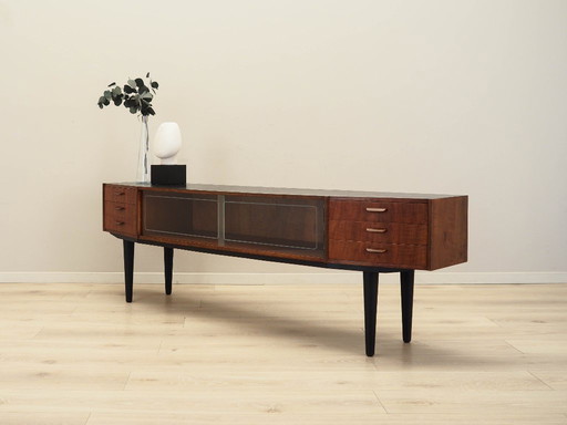 Walnut lowboard, Danish design, 1960s, production: Denmark