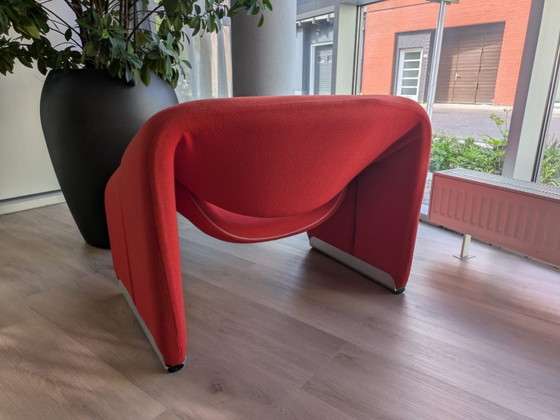 Image 1 of Pierre Paulin - Artifort Groovy Silla M F598 en Rojo - lote de 2