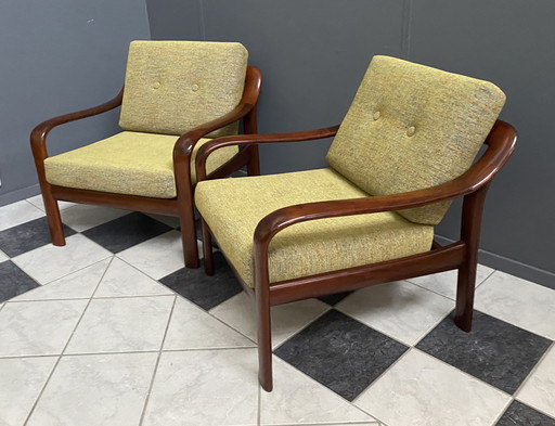 Wilhelm Knoll Easy Chairs , Reupholstered