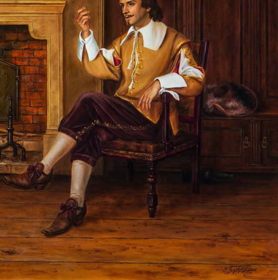 Original Oil Painting Ring of Athos - Based on A. Dumas's "The Three Musketeers" – Paintings & Drawings (photo 7 of 7)