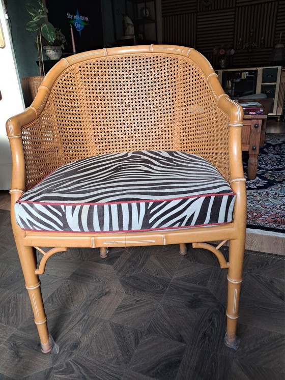 2 feux bamboo – Sedie da pranzo, Rattan, Tessile (photo 4 of 5)