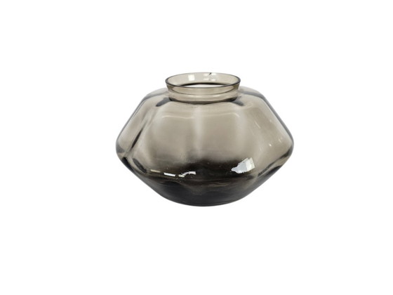 Image 1 of Leerdam glass - Andries Copier - smoked glass - discus vase - model GL 697 - 1930s