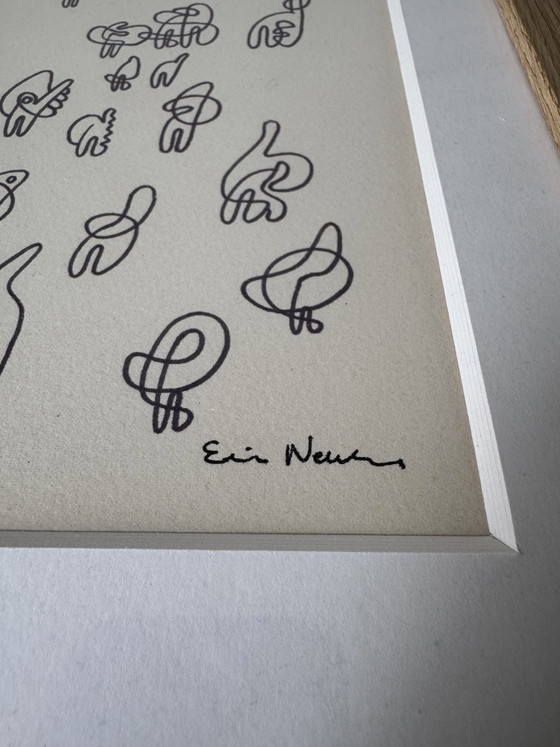 Image 1 of Opera originale firmata da Erwin Neuhaus - Astrazione organica e minimalista


