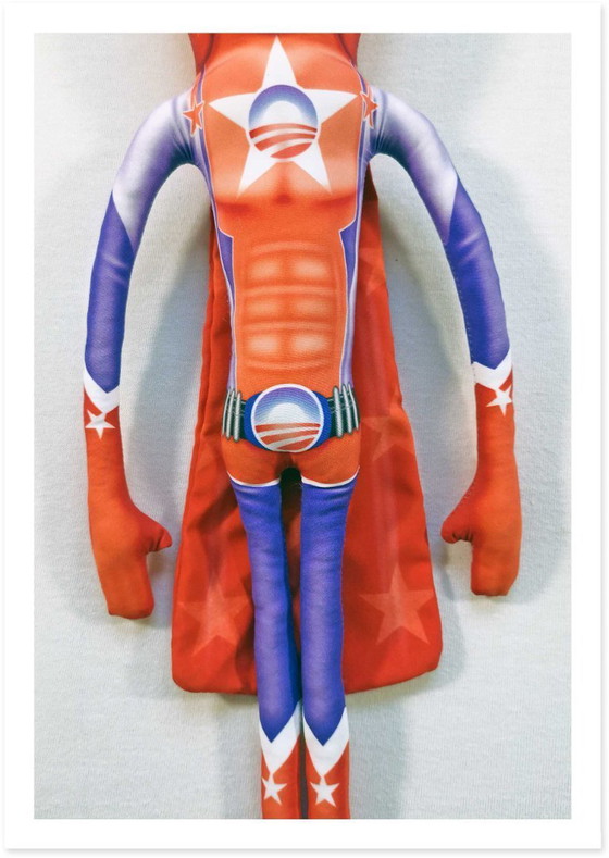 Image 1 of Cadeau Super Obama | Poupée artistique Super-héros Obama | Décoration Pop Art Barack Obama | Objet de collection BD