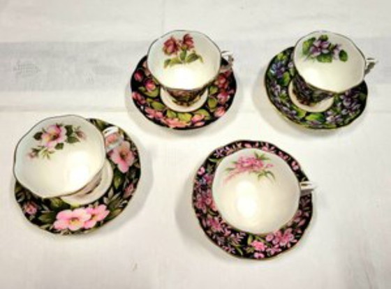 Image 1 of Set da caffè Royal Albert England Provincial Flowers