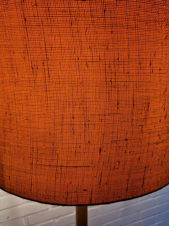 Lisbeth brams teak vloerlamp – Brdr. Krüger, Vloerlampen, Textiel, Hout (photo 5 of 6)
