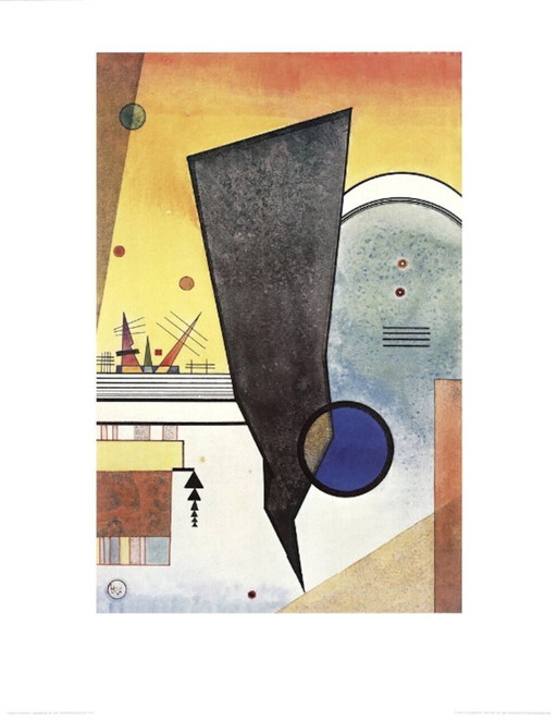 Wassily Kandinsky - Offset lithograph Gebogene Spitze