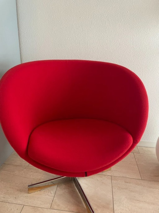 Stokke Varier stoel - "Planet" - stoffen bekleding - tomaat rood