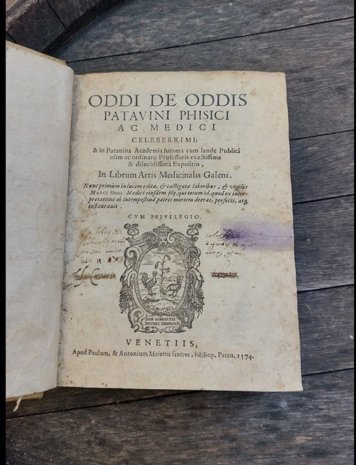 Oddo degli Oddi – Rare medical book from 1574