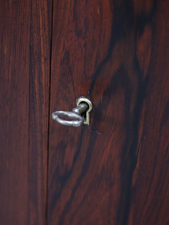 Image 1 of Buffet haut avec bar en bois de rose Buffet danois