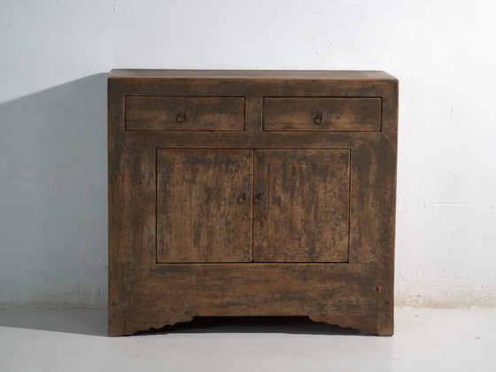 Credenza antica in abete con due cassetti e due ante – Cina, circa 1930 – Credenze con vetrina (photo 27 of 40)