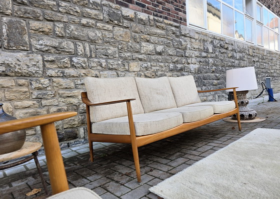 Image 1 of Ensemble de sièges Knoll Antimott années 60, canapé, fauteuils, bancs, style vintage milieu du siècle