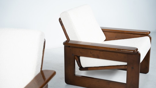 Mid-Century Modern Pair Of Armchairs, Italy, 1960S - New Upholstery