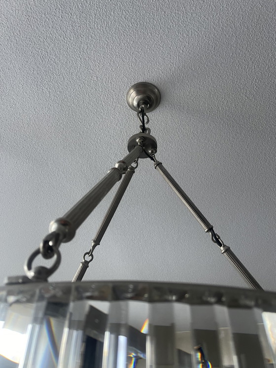 Lampadario a sospensione Eichholtz Infinity Double – Chrome, Glass (photo 6 of 8)