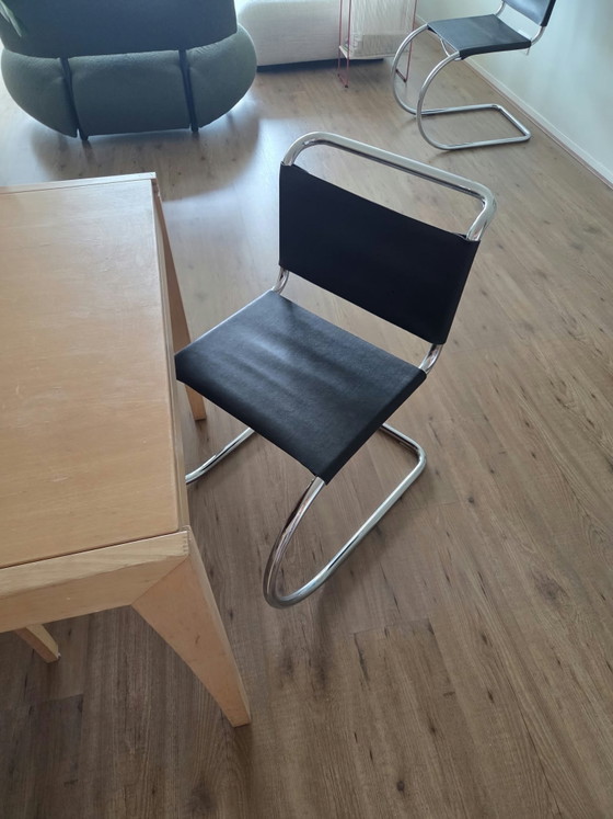 Mies van der Rohe MR10 Ludwig (Anni '60) – Sedie da pranzo, Pelle (photo 6 of 6)